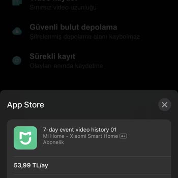Xiaomi Ev Gözetim Asistanı Ücret Sorunu