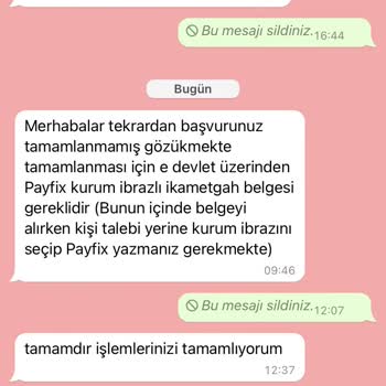 Payfix Adıma Açılan Hesaptan Bilgim Yok