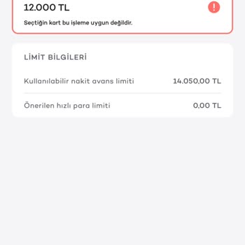Akbank Taksitli Nakit Avans Vermiyor.