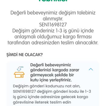 Ebebek'te Muhatap Bulamadığım İçin Değişim Yapamıyorum