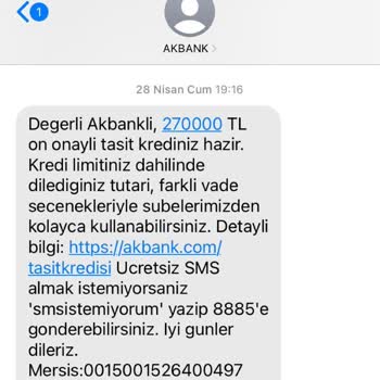 Akbank Gönderdiği Mesaja Aykırı Davrandı.