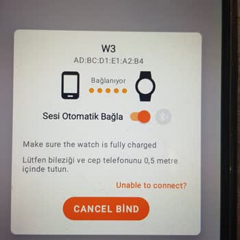 Trident W3 Saat Bağlantı Sorunu