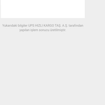 UPS Türkiye Bilerek Kayıtları Siliyor.