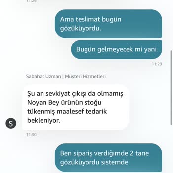 Amazon Parasını Aldığı Siparişi 4 Gün Sonra İptal Etti.