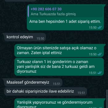 The Fabric Yarn Yanlış Ürün Gönderimi