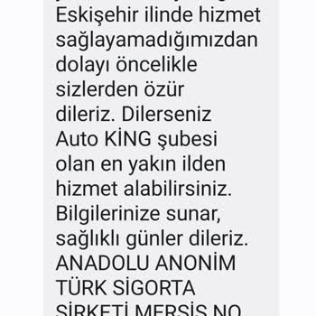 Anadolu Sigorta Mini Onarım Hizmeti