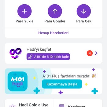 A101 Hadi Kartıma Yemek Param Gelmedi