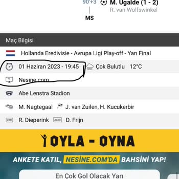 Nesine Sıradaki Gol Dep Atar