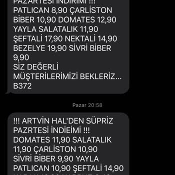 Artvin Hal İznim Olmadan Mesaj Atıyor