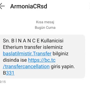 Binance Kullanıcısı Değilim Mesaj Gelmiş