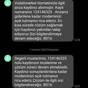 Vodafone Net 3 Gündür İnternet Yok