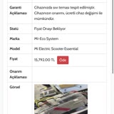 Xiaomi Mi Essential Servis Onarımı 2 Scooter Parası İstenmesi!