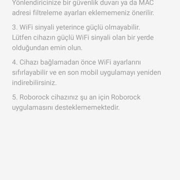 Roborock S5max Bağlantı Sorunu