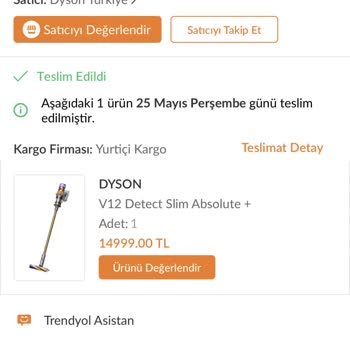 Dyson V12 Absolute+ Yerine V12 Absolute Ürün Geldi