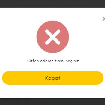 Turkcell Pasaj Ödeme Tipi Seçin Hatası