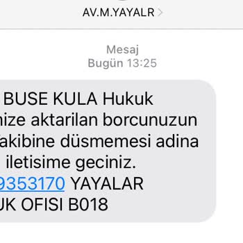 Global Satış İcra Mesajı