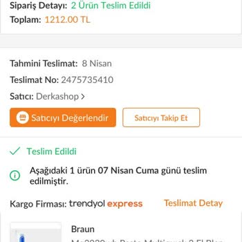 Trendyol Arızalı Ve Yanlış Gönderdiği Ürünü Geri Almıyor