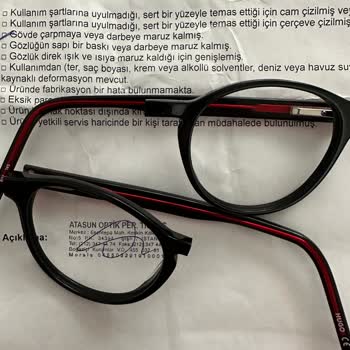 Atasun Optik Kalitesiz Ürün Ve Garanti Desteği Olmaması.