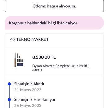 Pazarama Firmasının Gönderemediği Ürün