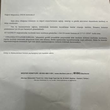 Skechers Marka Ayakkabı Aldık Gereken Şikayet Ve İnceleme Çözümsüz