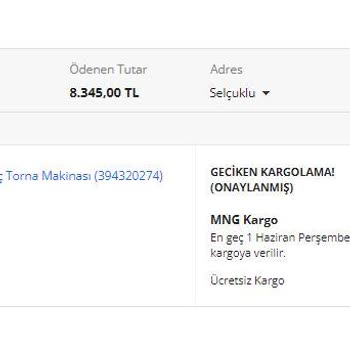 Nalburolog.com Siparişim Teslim Edilmedi, Ücret İadesi Yapılmadı
