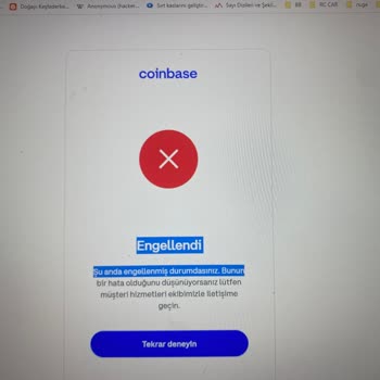 Coinbase İnternet Sayfasından Açamıyorum, Erişim Engeli Veriyor