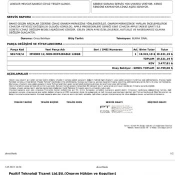 Pozitif Teknoloji Sıfır Cihazı Garanti Kapsamında Çıkardı