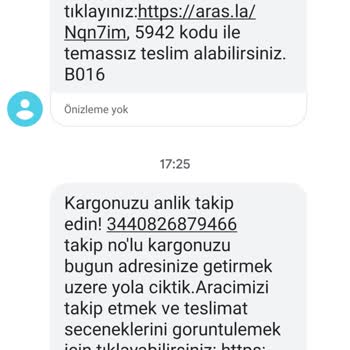 Aras Kargo Güzeloba Şube Gelmediği Halde Gelmiş Numarası Yapıyor