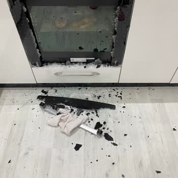 Franke Ankastre Fırın Camı Kırıldı!