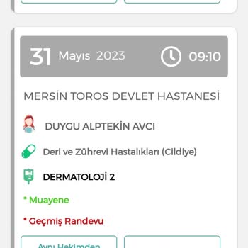 MHRS (Merkezi Hekim Randevu Sistemi) Gittiğim Halde Gitmedim Görünen Hastane Randevusu