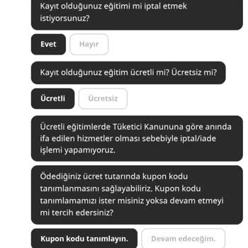 İstanbul İşletme Enstitüsü İptal Ettiğim Eğitimin Para İadesi