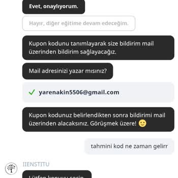 İstanbul İşletme Enstitüsü İptal Ettiğim Eğitimin Para İadesi