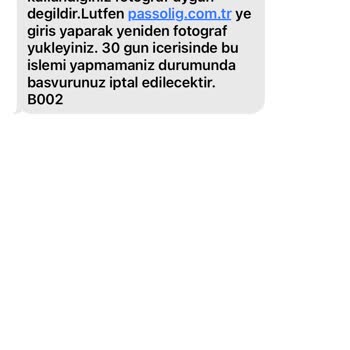 Passolig Fotoğraf Yükleme Hatası