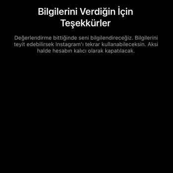 Instagram Hesabımın Kapatılması