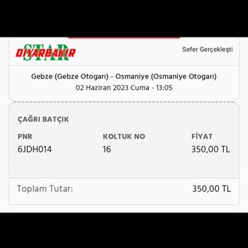 Star Diyarbakır Otobüs Firması Şikayet