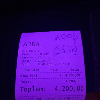 Ajda Meyhanesi (Koşuyolu) Hesap Fazlalığı