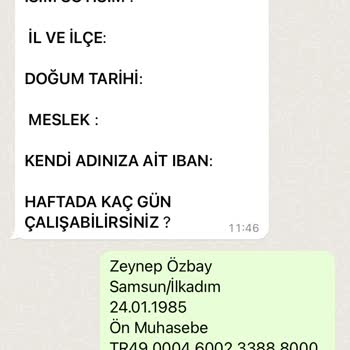 İşin Olsun Kişisel Bilgilerin Alınması