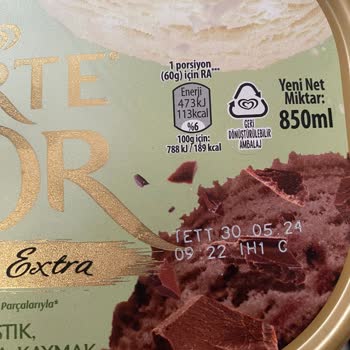 Algida Kum Yapısında Dondurma