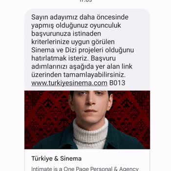 Turkiyesinema.com İzinsiz SMS Gönderimi