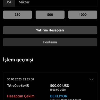 Guardian Invest Şirketinden Para Çekim Talebim