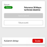 Vodafone Ara Fatura Tahsili