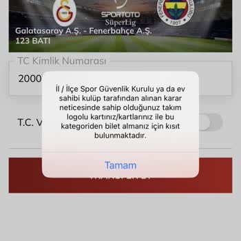 Galatasaray Spor Kulübü Galatasaray-Fenerbahçe Maçı Kombine Hk.