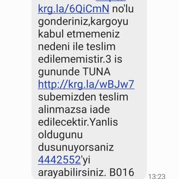 Aras Kargo Sipariş Eve Gelmedi Fakat Açıklama Kısmına Alıcı Kabul Etmedi Yazılmış