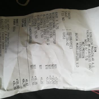 BİM Ürünün Bozulmuş Olması