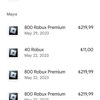 Roblox Oyunundan 6000 TL Faturaya Para Geldi