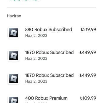 Roblox Oyunundan 6000 TL Faturaya Para Geldi