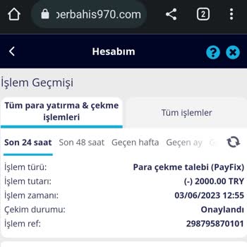 Superbahis.com Param Hesaba Gelmedi