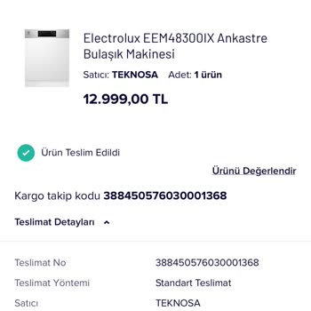 Teknosa ve Electrolux Montaj Sorunu