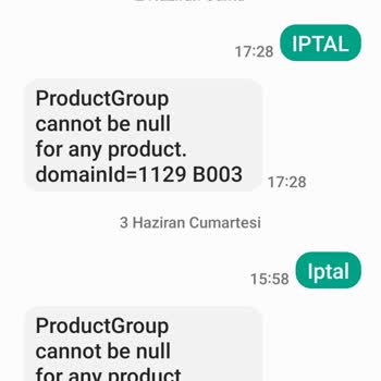 Vodafone SMS Leri İptal Edememe