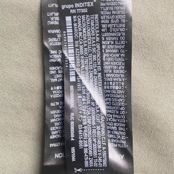 Zara Elde Yıkamada Sararan Ceket